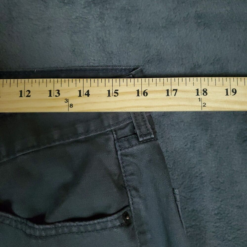 Levis 505 Jeans Mens 32x28.5 Black Straight Leg Zip Fly Denim Pants Casual - Picture 9 of 15